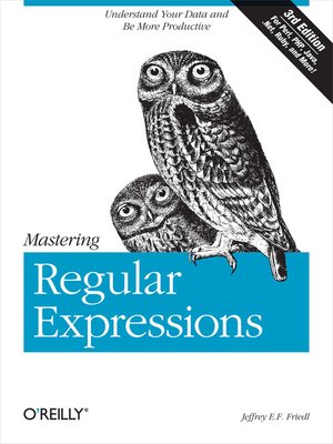 cover image of Mastering Regular Expressions